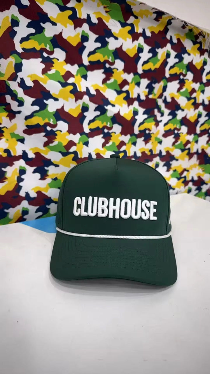 CLUBHOUSE Performance Rope Hat – Augusta Green